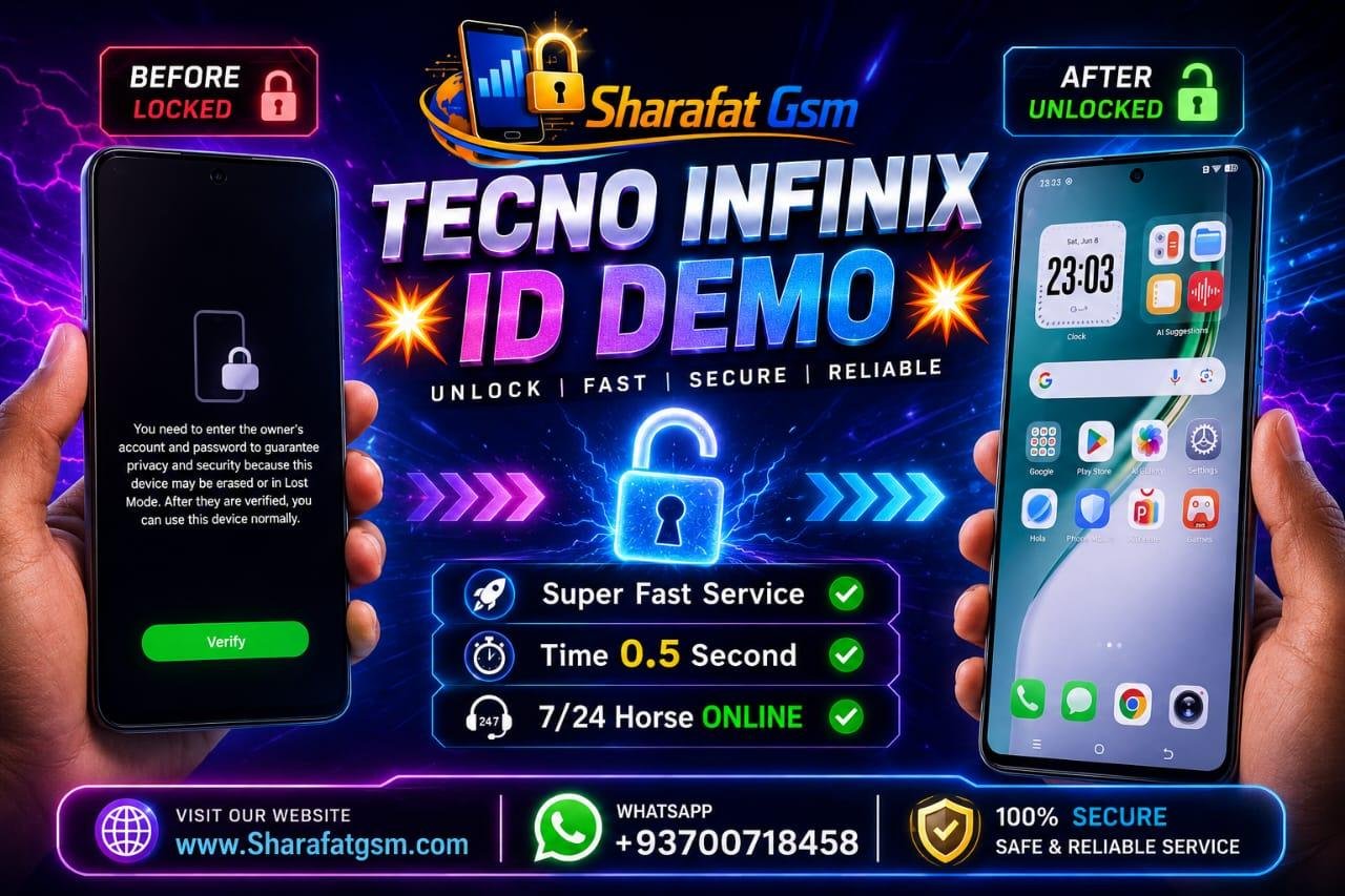 TECNO - INFINIX - ITEL ID Removal - Official Service ⚡️ { INSTANT } ⚡️ 100% SUCCESS  ✅