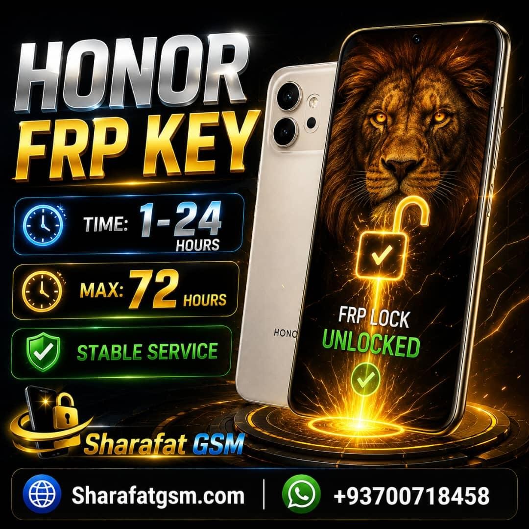 HONOR FRP KEY Service 1-24H 48 Max 72 Hours  Stable Service